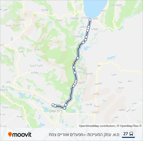 Автобус 27: карта маршрута