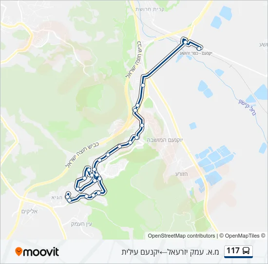 117 Bus Line Map