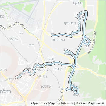 21 Bus Line Map