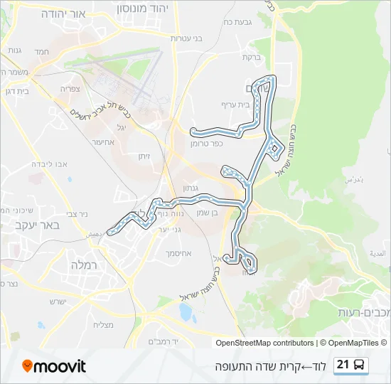 21 Bus Line Map