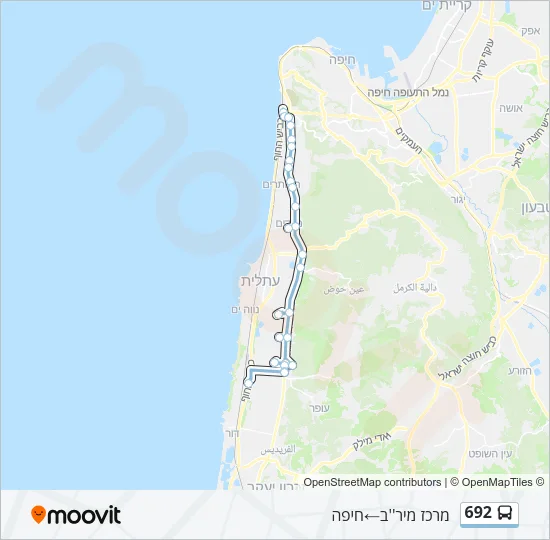 692 Bus Line Map