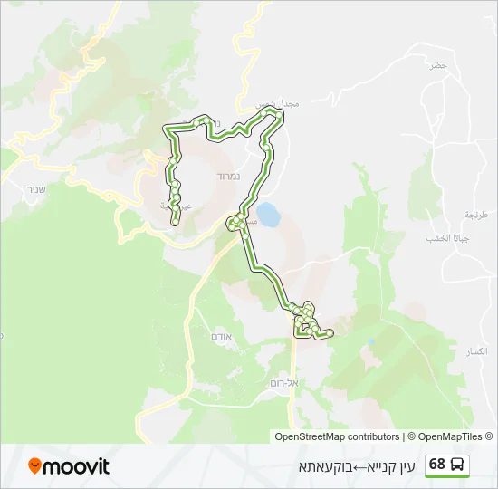 68 Bus Line Map