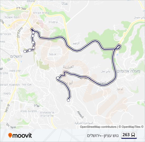 263 Bus Line Map