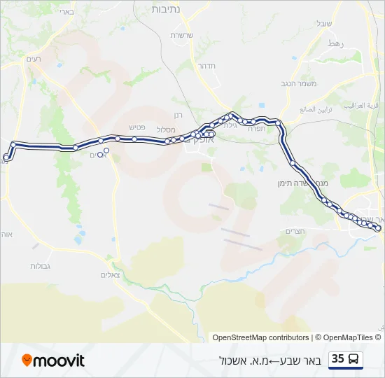 35 Bus Line Map