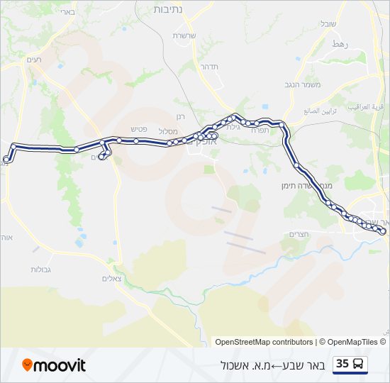 Автобус 35: карта маршрута