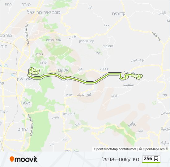 256 bus Line Map