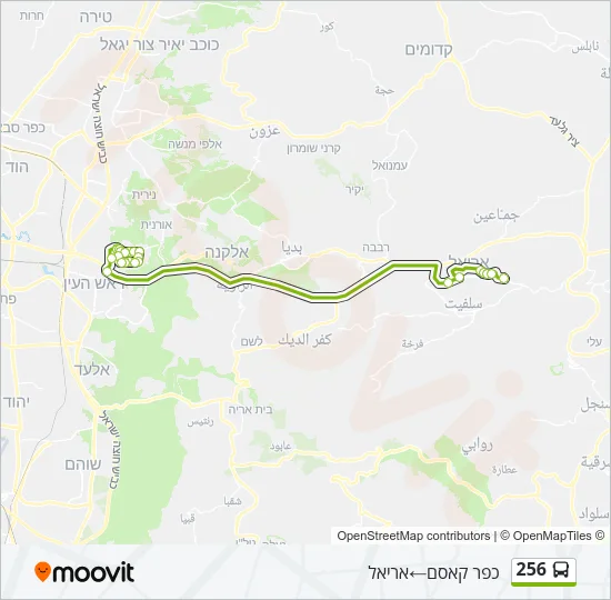 256 Bus Line Map
