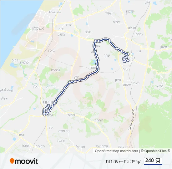 240 Bus Line Map