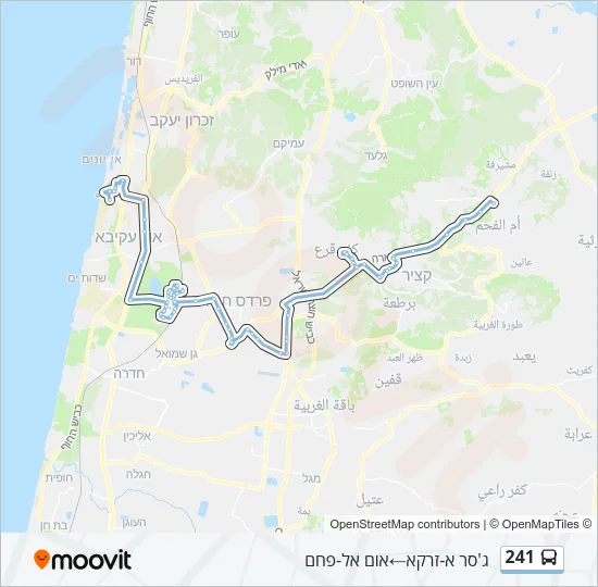 241 Bus Line Map