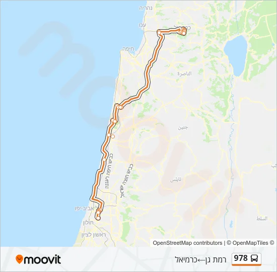 978 Bus Line Map