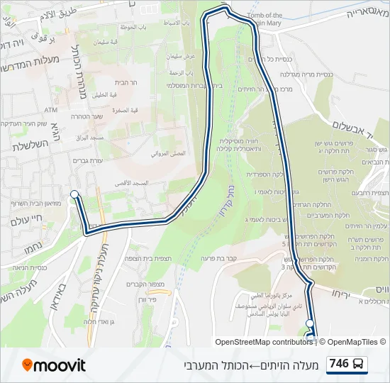 746 Bus Line Map