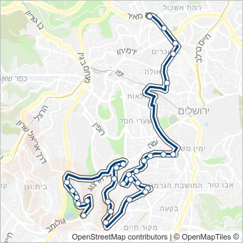 851 Bus Line Map