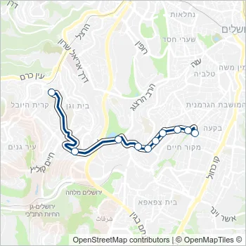 932 Bus Line Map