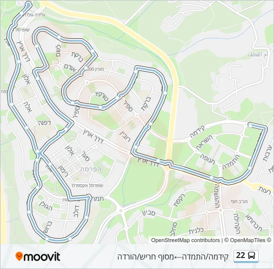 Автобус 22: карта маршрута