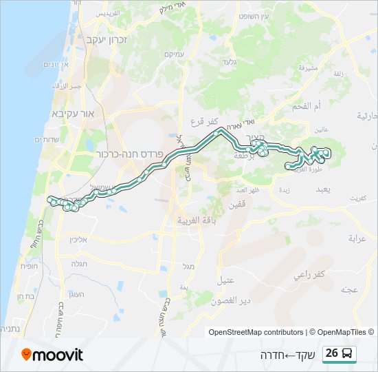 26 Bus Line Map