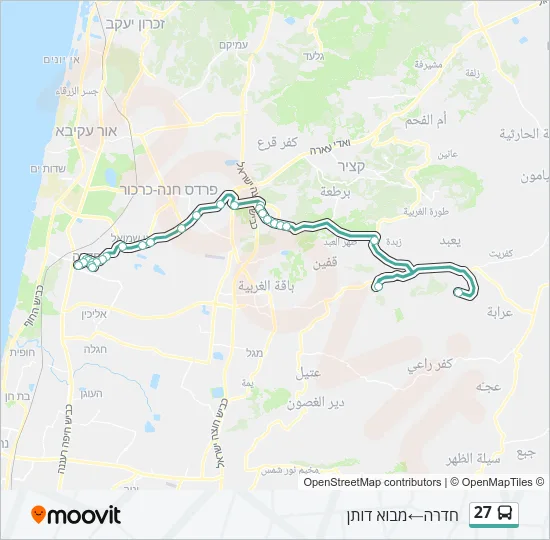 27 Bus Line Map