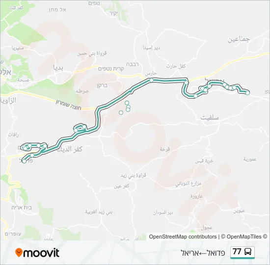 77 Bus Line Map