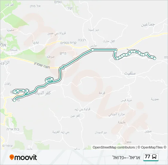 77 Bus Line Map