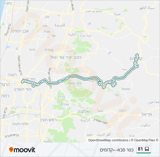 81 Bus Line Map