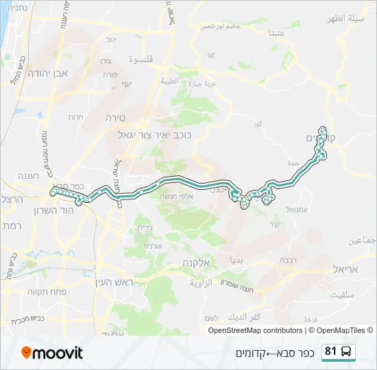 81 Bus Line Map