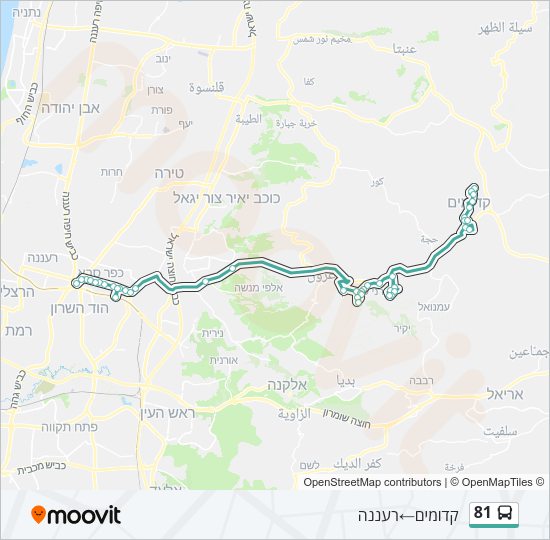 81 Bus Line Map