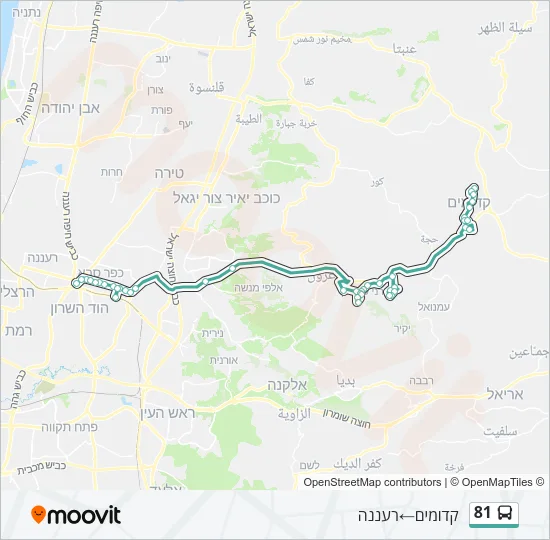 81 Bus Line Map