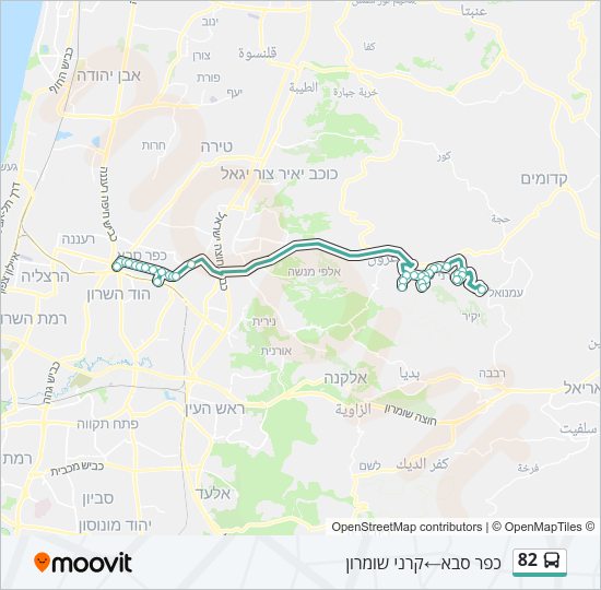 82 Bus Line Map