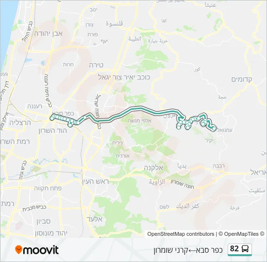 82 Bus Line Map
