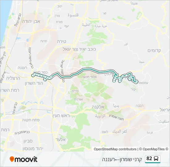 82 Bus Line Map