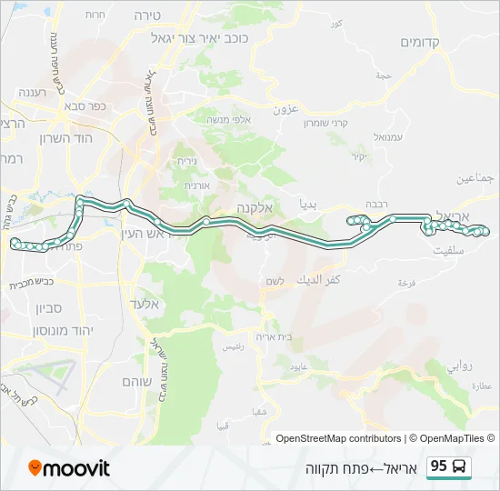 95 Bus Line Map
