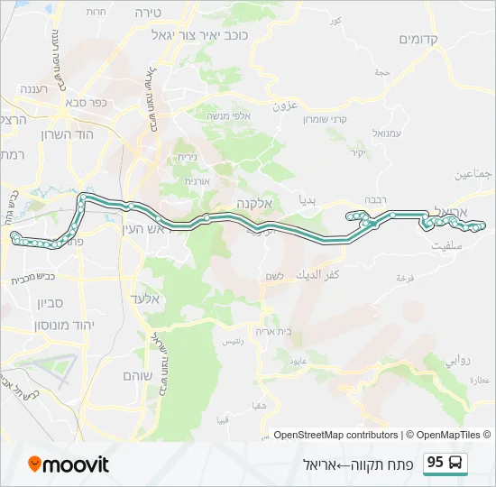 95 Bus Line Map