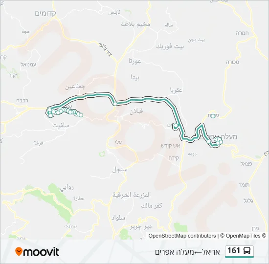 161 Bus Line Map