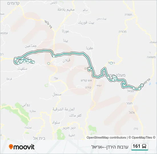 161 Bus Line Map