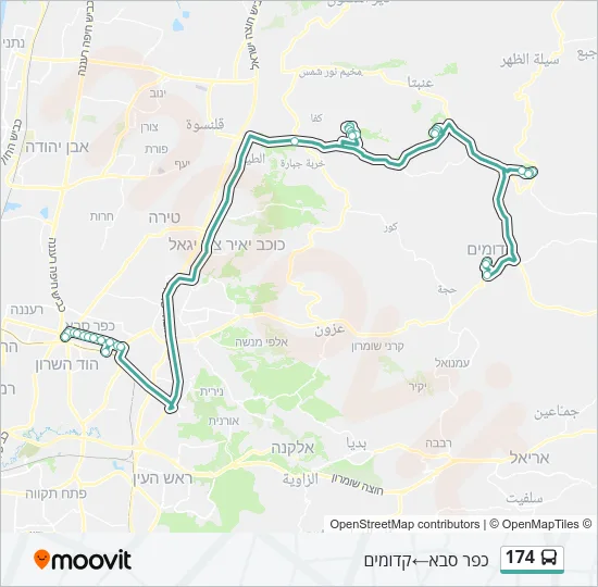 174 Bus Line Map