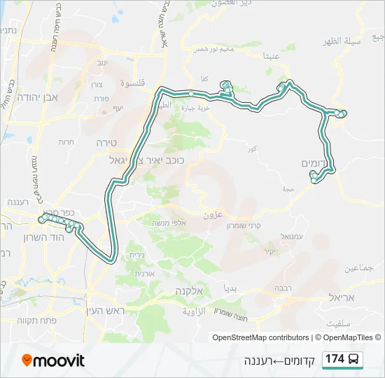 174 Bus Line Map