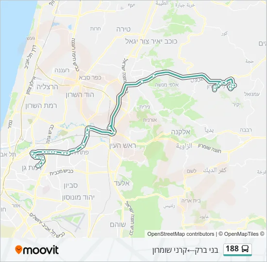 188 Bus Line Map