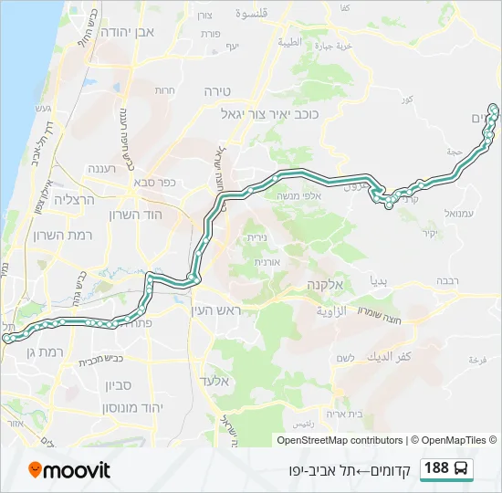 188 Bus Line Map