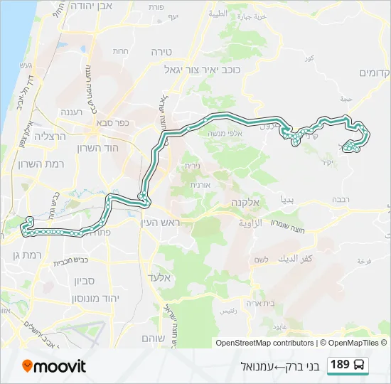 189 Bus Line Map