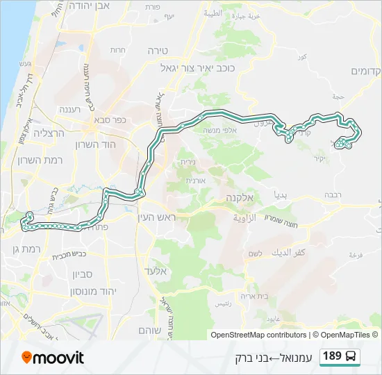 189 Bus Line Map