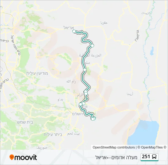 251 Bus Line Map