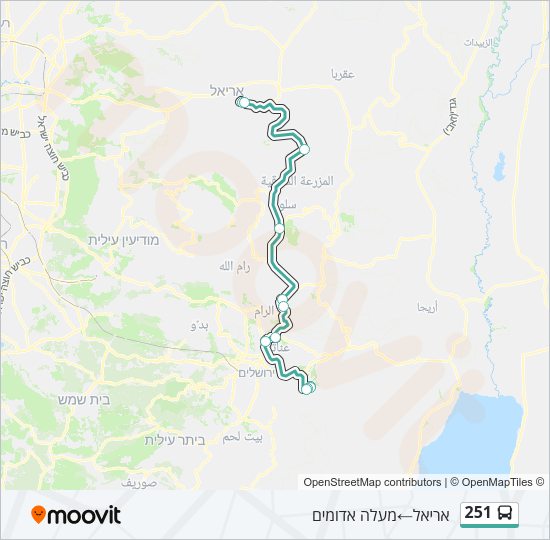 251 Bus Line Map