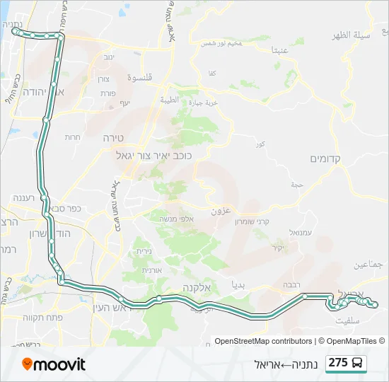 275 Bus Line Map