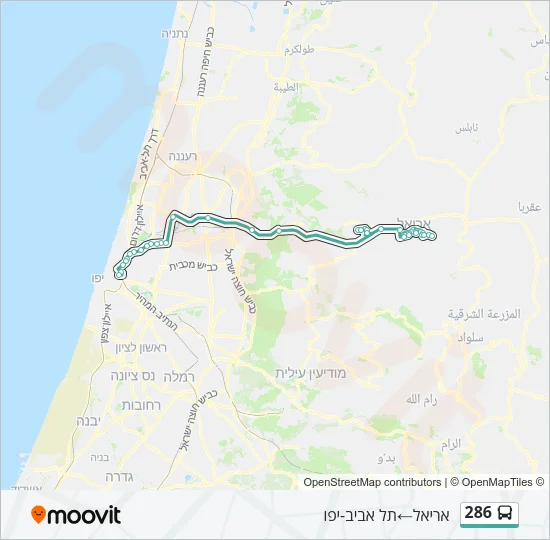 286 Bus Line Map