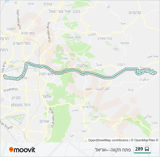 289 Bus Line Map