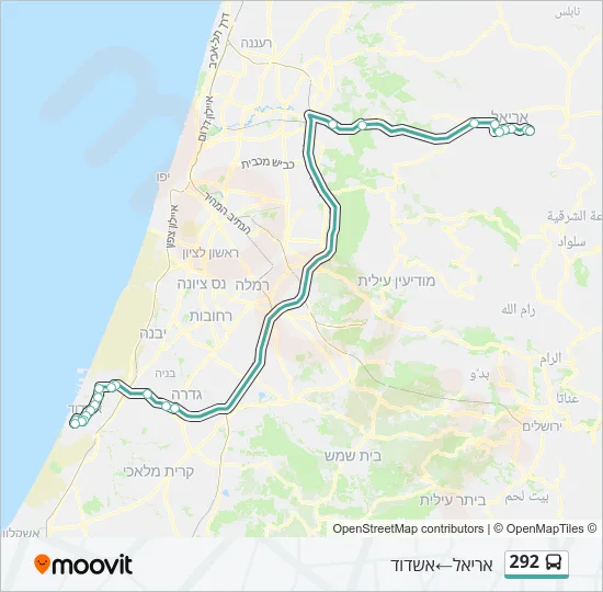 292 Bus Line Map