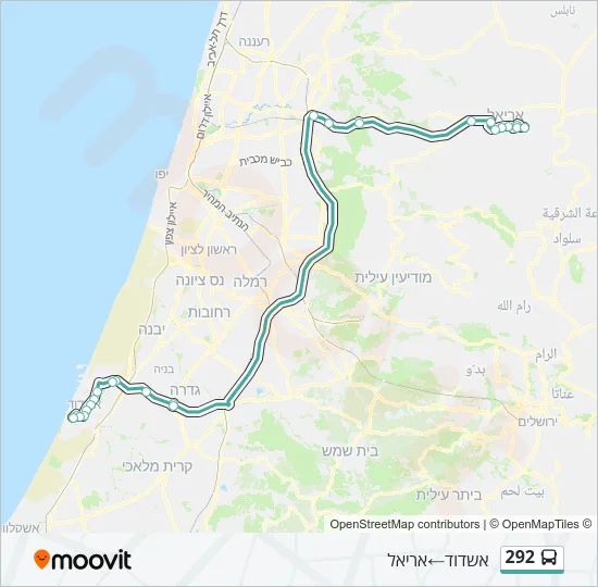 292 Bus Line Map