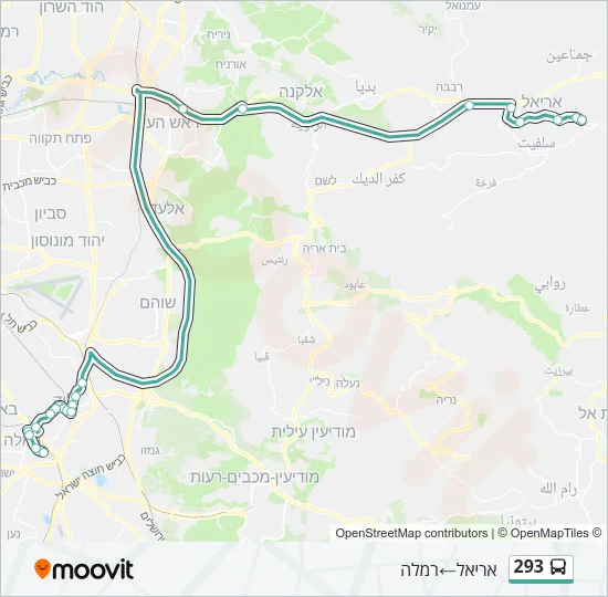 293 Bus Line Map