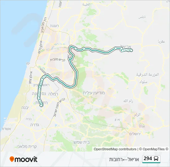 294 Bus Line Map