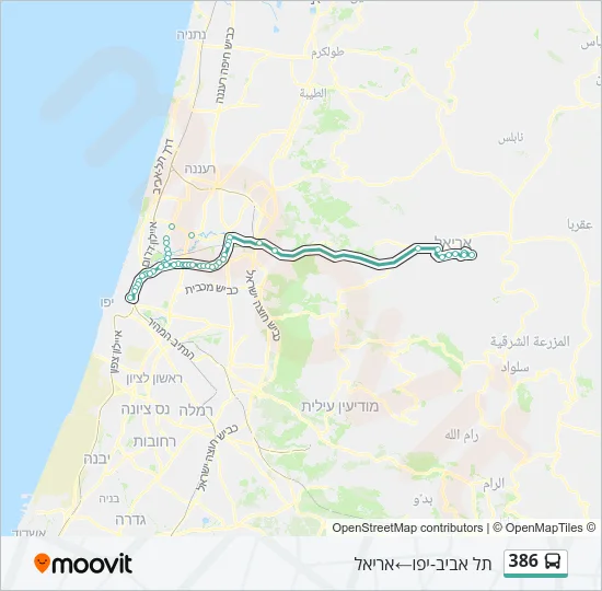 386 Bus Line Map