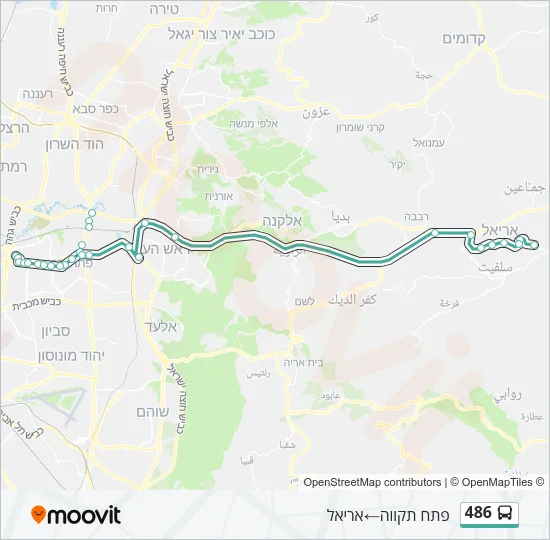 486 Bus Line Map